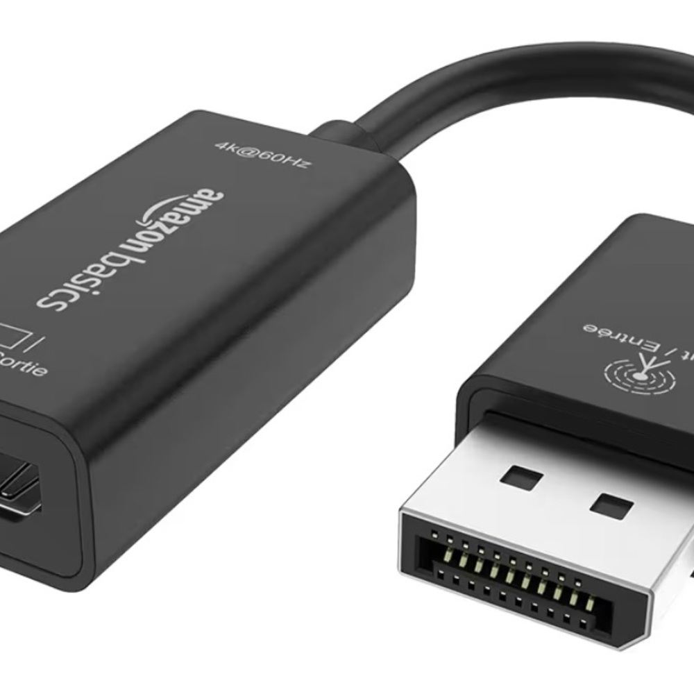 AmazonBasics DisplayPort to HDMI Adapter. Unopened box.